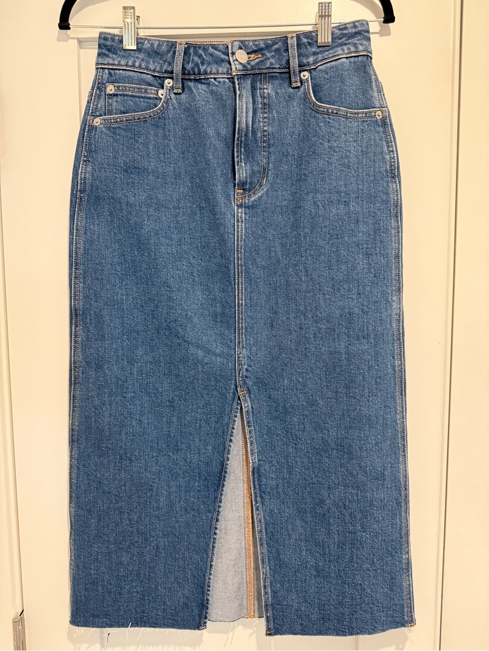 Veronica Beard Victoria Denim Midi Skirt Size 4